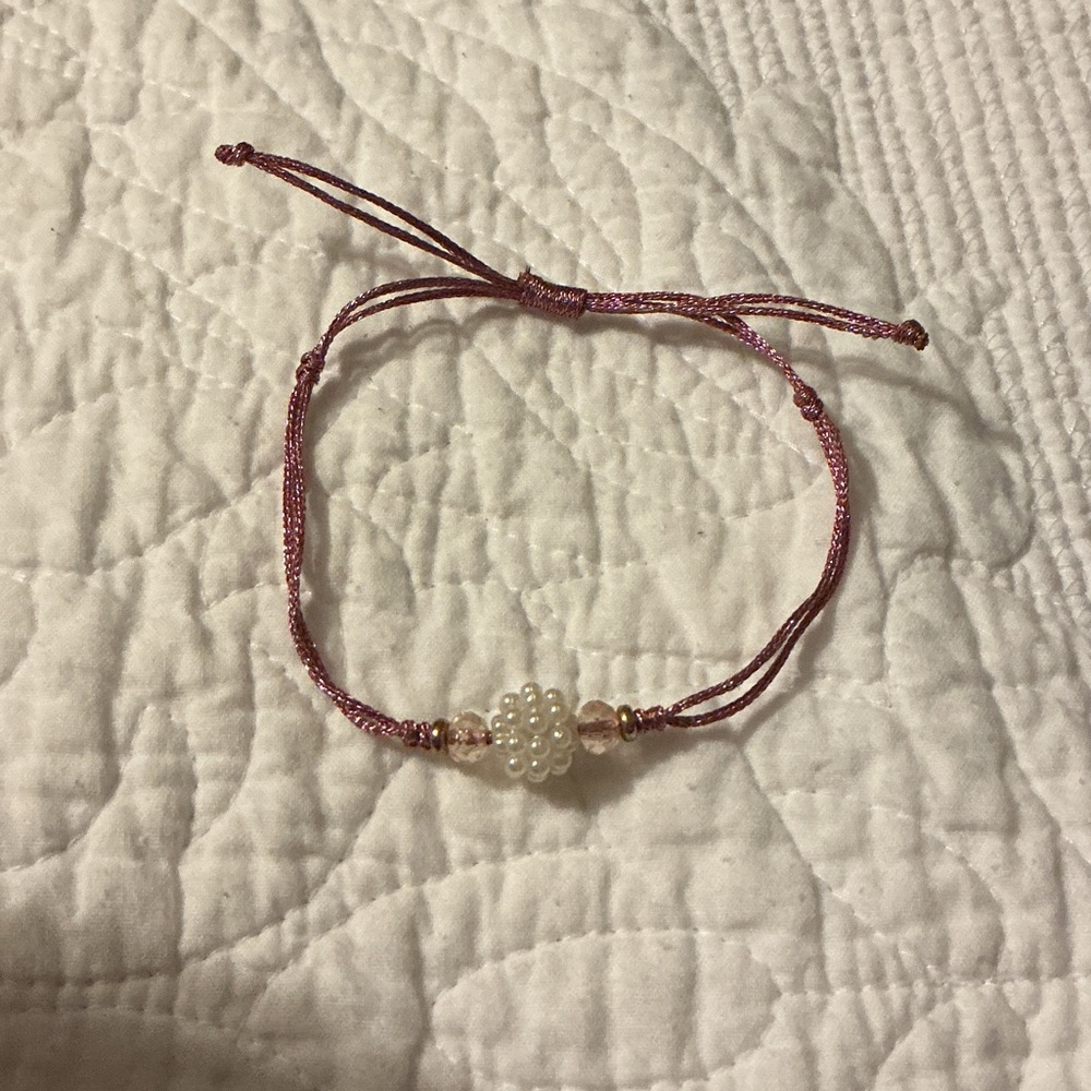 Claire's Pink Beaded Bracelet
